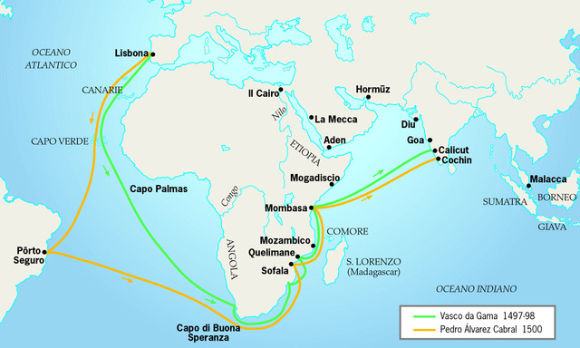 Vasco da Gama raggiunge Calicut