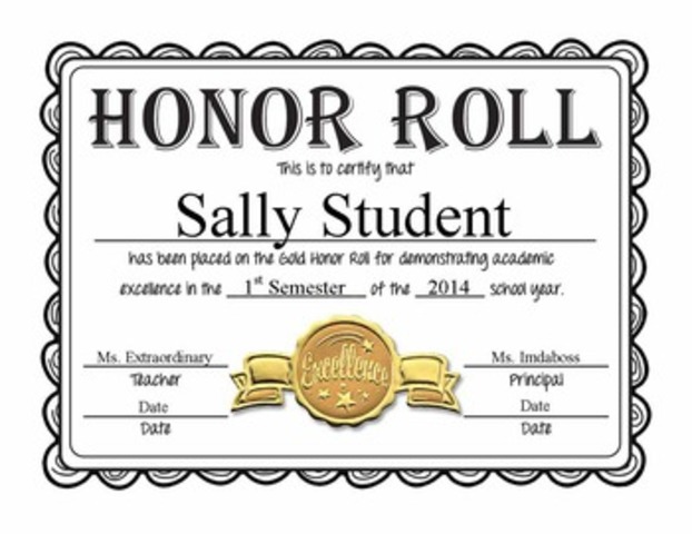 My First Honor Roll