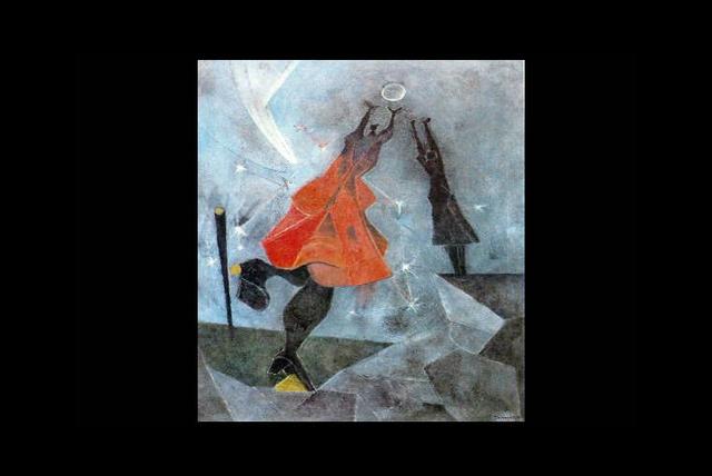 La mujer alcanzando la luna