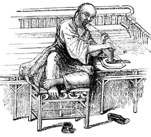 Britain selling opium