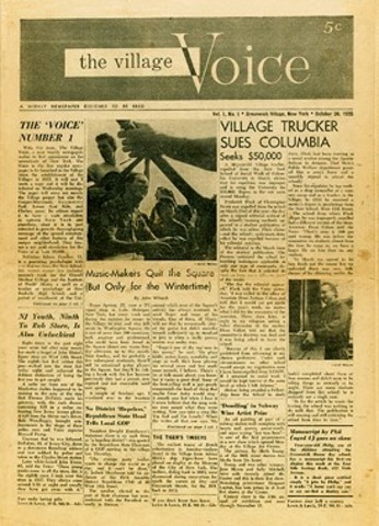 The village voice in NYC began to publish