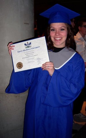 Graduated from Grant MacEwan