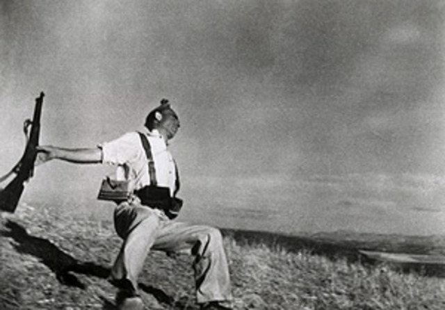 Muerte de un miliciano- fotografía