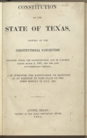 Constitution of 1869