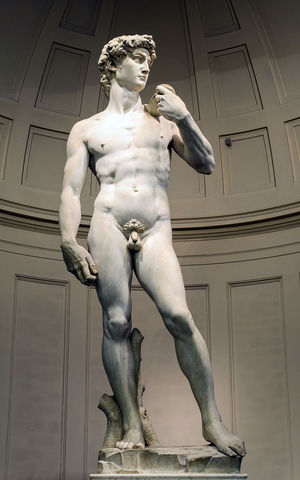 Michelangelo creates David