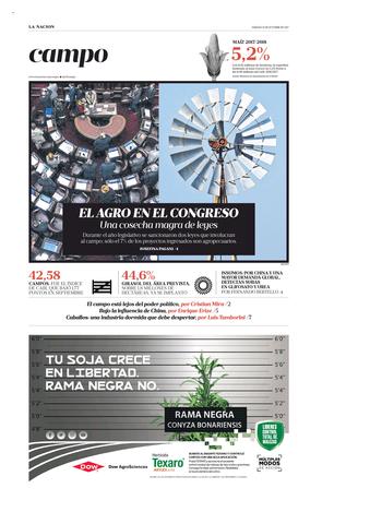 Informe para La Nación: por qué el campo no logra una representación parlamentaria