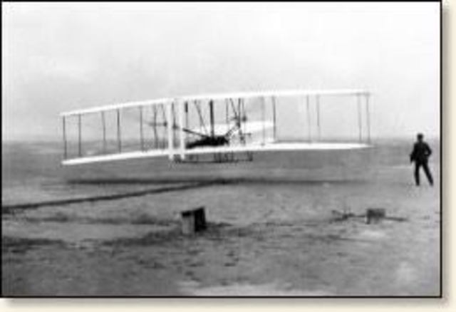 Wright Bros first powered flight