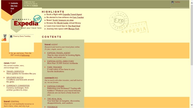 Creación de Travelocity y Expedia