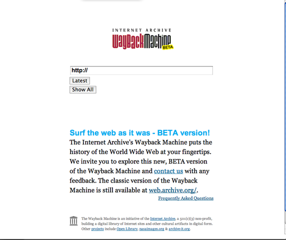 Creación del Archivo de Internet