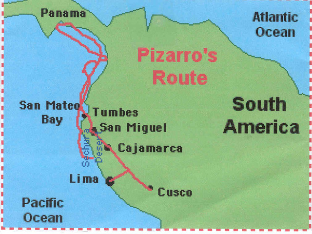 Francisco Pizarro discovered the Pacific Ocean