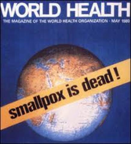 Last natural outbreak of smallpox in the US