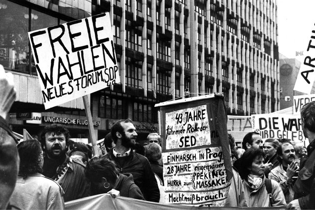 Demonstration im Ostberlin