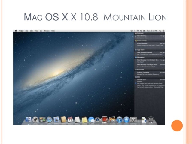 Mac OS X 10.8 Mountain Lion