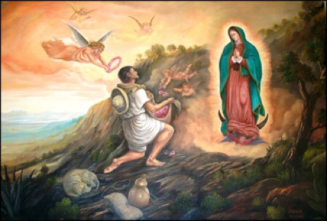 Appearance of "La virgen de Guadalupe"