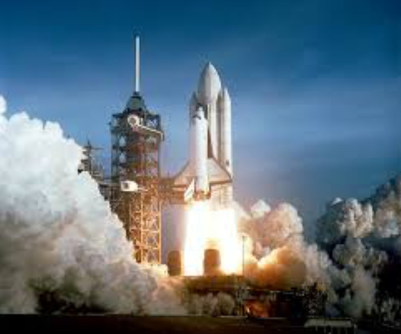 The first space shuttle launched into orbit