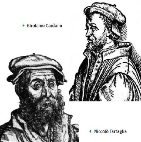 Scipione del Ferro, Niccolò Tartaglia, and Gerolamo Cardano