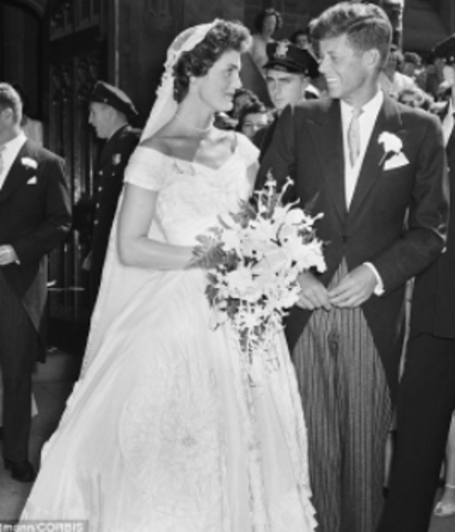 Marrying his wife Jacqueline Kennedy
