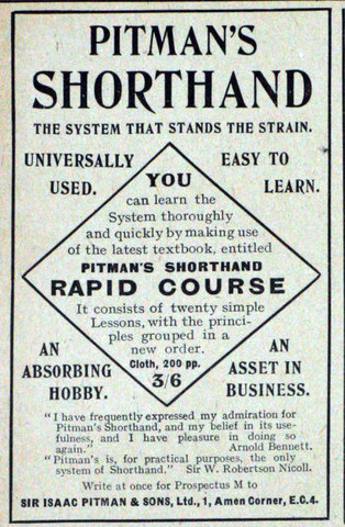 Isaac Pitman offered short hand instruction via correspondence