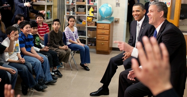 2015 - President Obama joins the "too-much-testing" movement as his new plan calls for limiting "standardized testing to no more than 2% of class time."