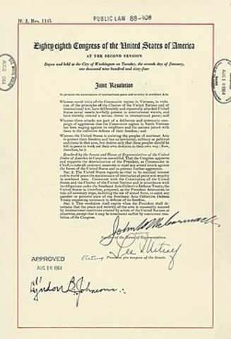 The Gulf of Tonkin Resolution