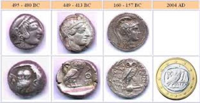 Greek coin currency introduced