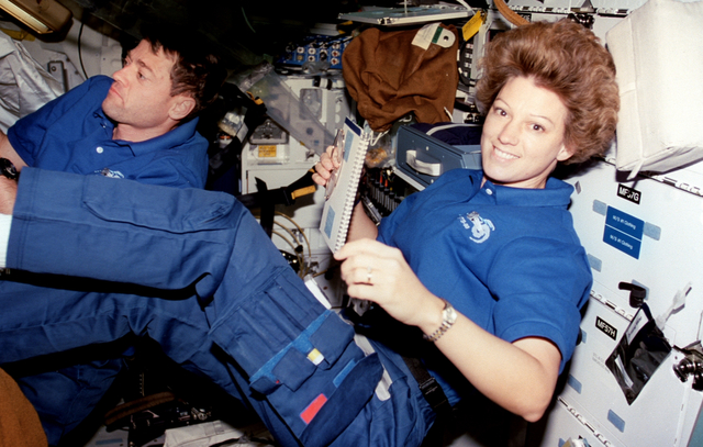 The first women to command a space shuttle mission