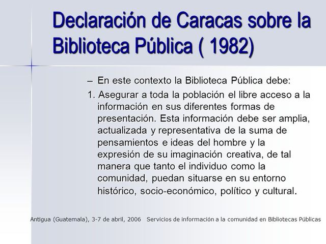 Declaración de Caracas.