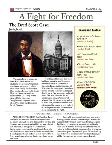 Dredd Scott vs Sanford
