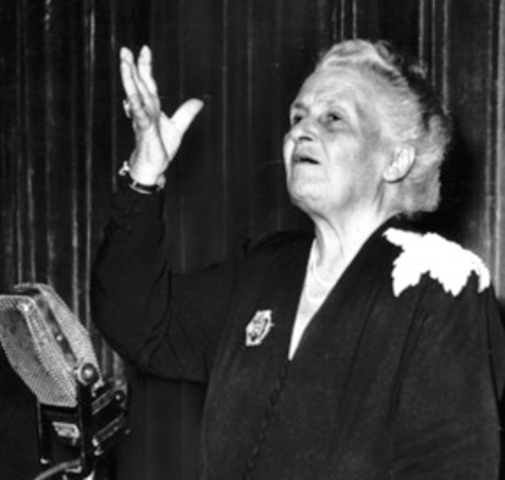 Maria taught university courses, and gave lectures for anthropology, biology, and pedagogy