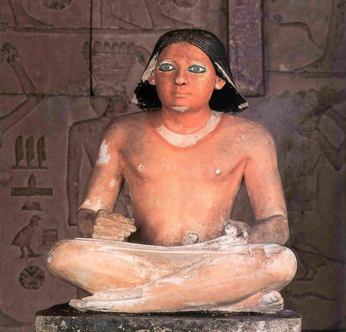 Egipto: Rahotep 2494 a. C-2345 a. C. Cargo Escriba real. Dinastías V, (Reino Antiguo).