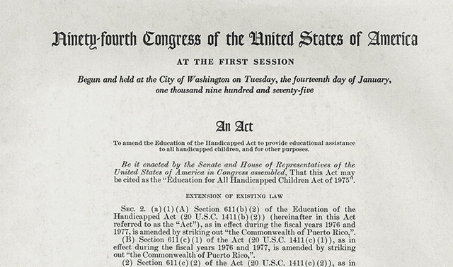 All Handicapped Children Act.