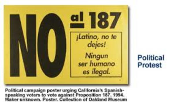 Prop 187 passes in California