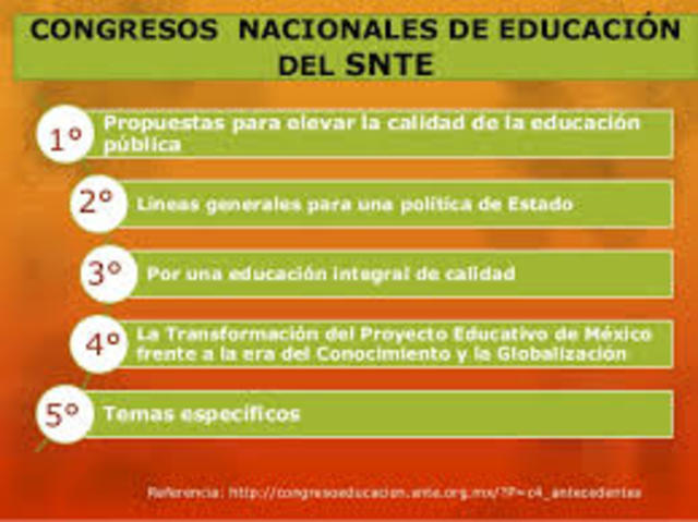 SEGUNDO CONGRESO NACIONAL DE EDUCACIÓN DEL SNTE