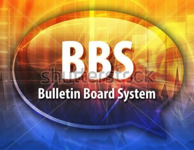Intercambio de BBS (Bulletin Board System)