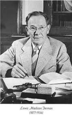 Teoría de la superdotación, Terman 1925