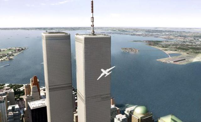 The first crash of the North tower