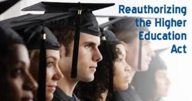 The Higher Education Act is again amended and reauthorized