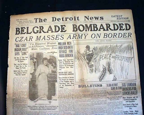 Oostenrijk verklaard de oorlog aan Servie