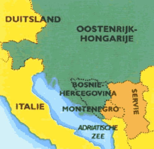 Oostenrijk verklaart oorlog aan Servië