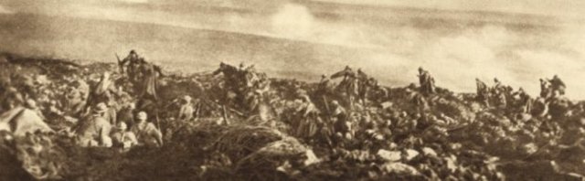 De Duitsers veroveren Fort Vaux tijdens de Slag bij Verdun.