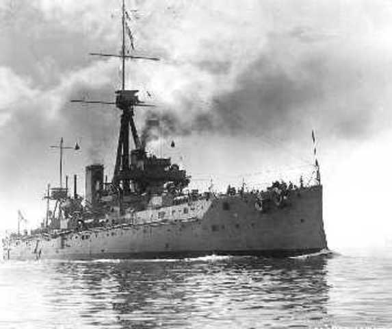 Engeland op de zee tegen duitsland