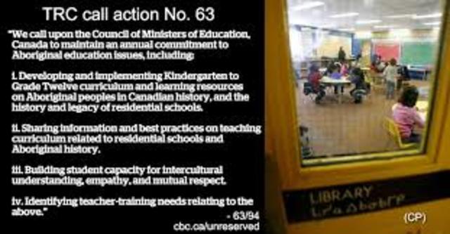 Publication Of TRC 94 Calls To Action