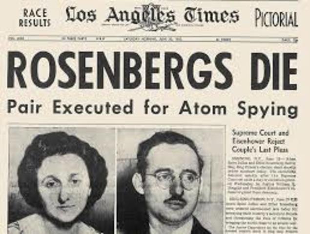 Julius and Ethel Rosenberg’s sentencing for espionage