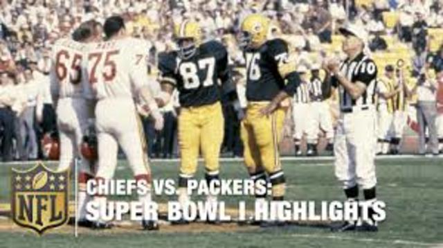 First NFL football Superbowl