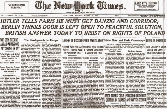 Hitler Demands Danzig