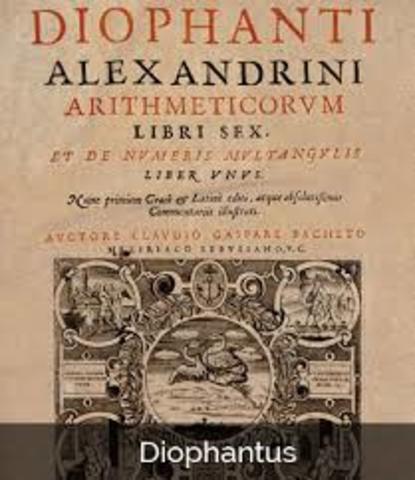 The first books on Algebra were written