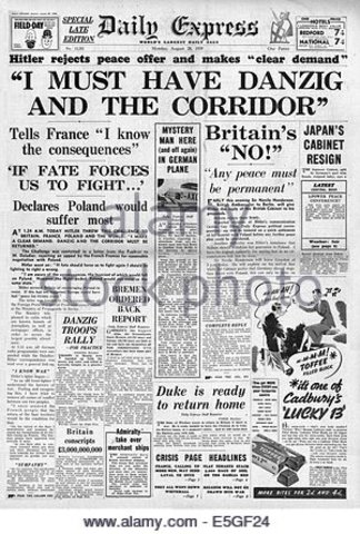 Hitler Demands Danzig March 31, 1939