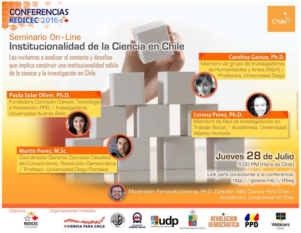 2do Webinar REDICEC-Chile Global: Institucionalidad de la Ciencia en Chile