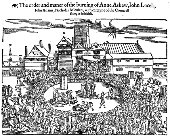 Anne Askew Burnt at Smithfield