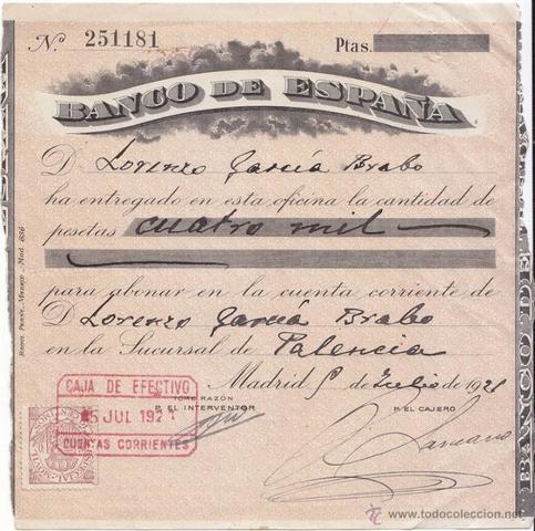 Banco de España 1921